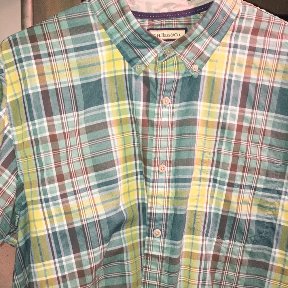 G. H. Bass & Co. button up short sleeve shirt.